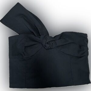 Zara One Shoulder Knotted Sweetheart Top Size XS